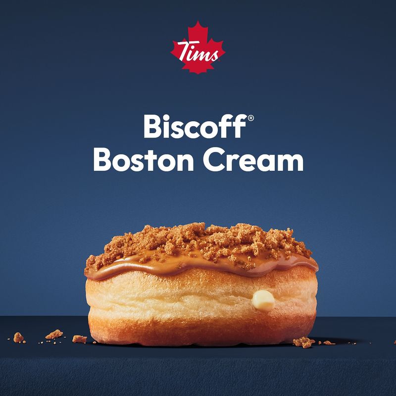 Biscoff Boston Cream Donut
