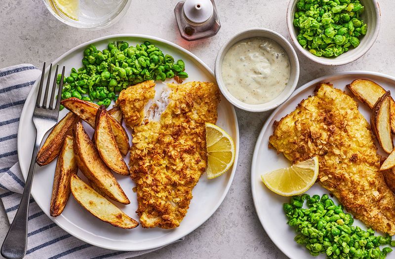 Fish And Chips With Salt And Vinegar