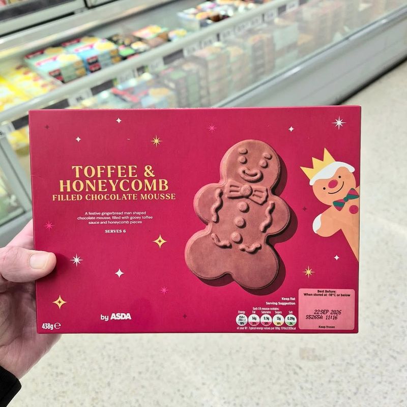 Asda Toffee & Honeycomb Chocolate Mousse Gingerbread Man