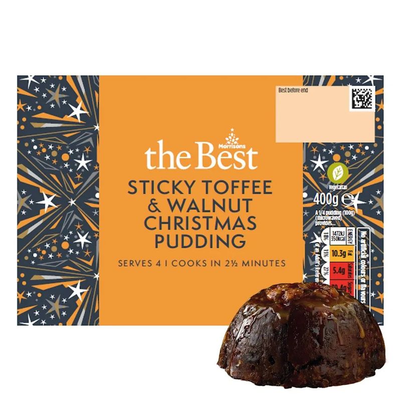 Morrisons The Best Toffee And Walnut Christmas Pudding