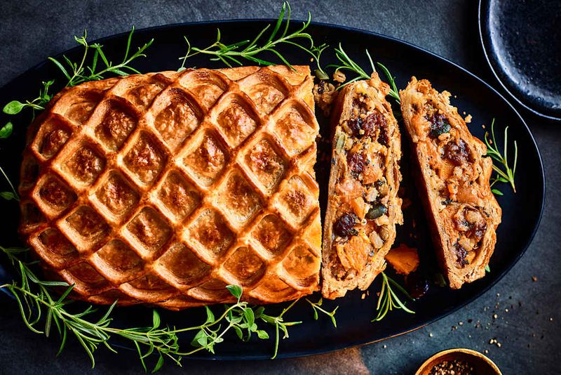 M&S Plant Kitchen Butternut Squash, Brie & Caramelised Onion Wellington