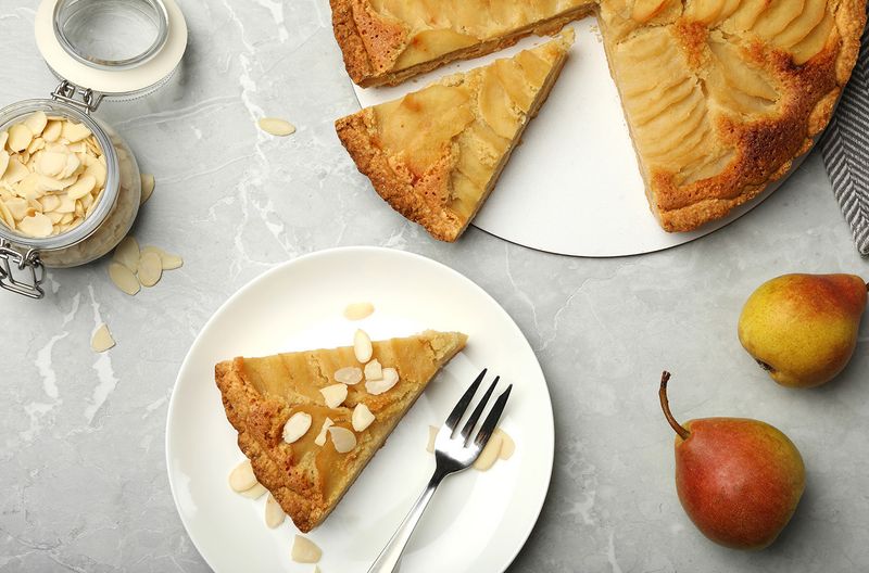 Spiced Pear And Almond Tart