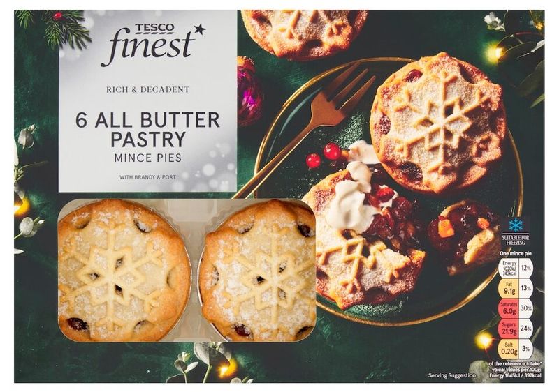 Tesco Finest All Butter Pastry Mince Pies