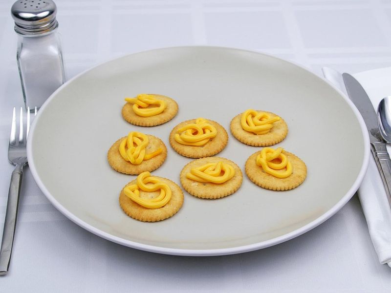 Cheese Whiz On Crackers