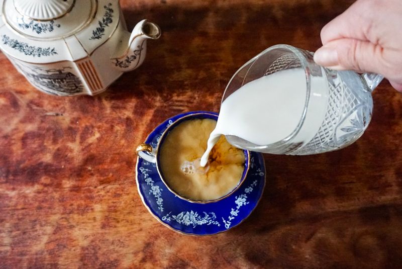 Adding Milk To Tea