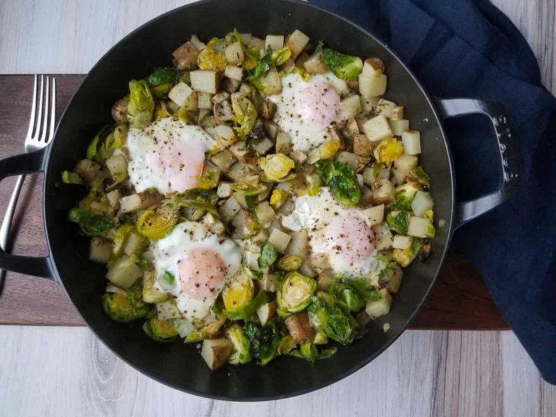 Brussels Sprouts And Potato Hash