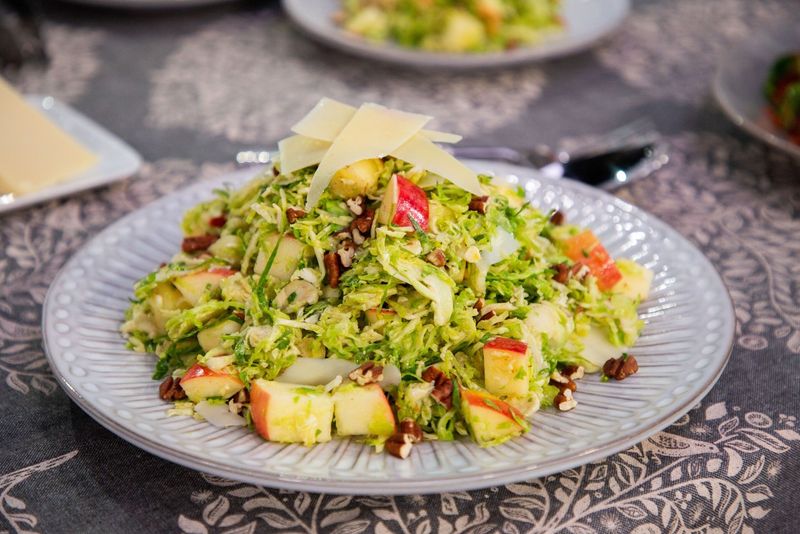 Brussels Sprouts Slaw With Apple