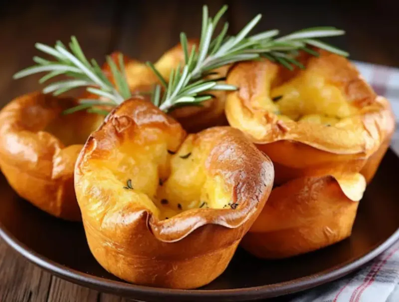 Yorkshire Pudding With Herb And Parmesan