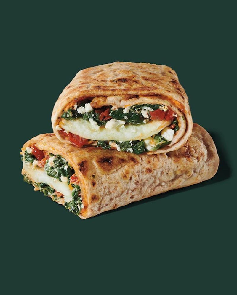 Spinach, Feta, & Egg White Wrap