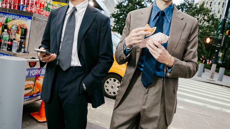Store Managers Wearing Formal Suits And Ties
