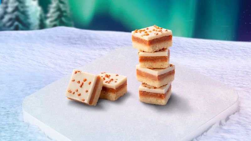 Christmas Mini Caramel Shortbread