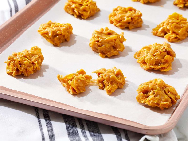 Peanut Butter Cornflake Clusters