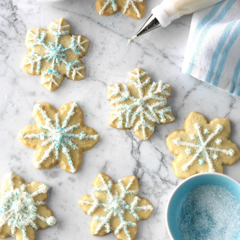 Vanilla Snowflake Sugar Cookies