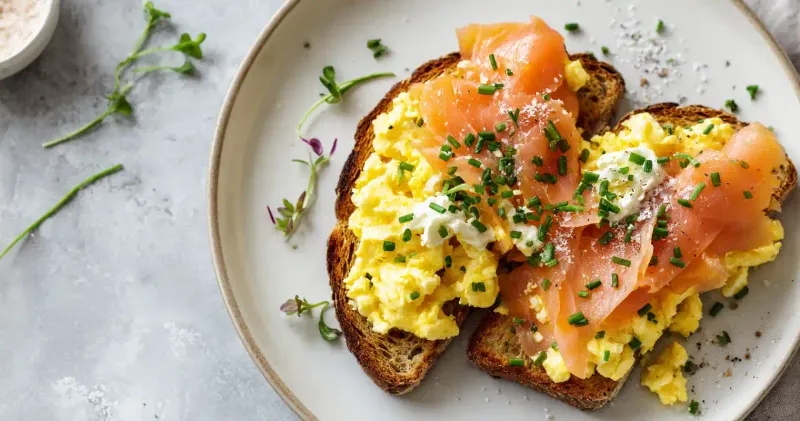 Smoked Salmon And Scrambled Eggs