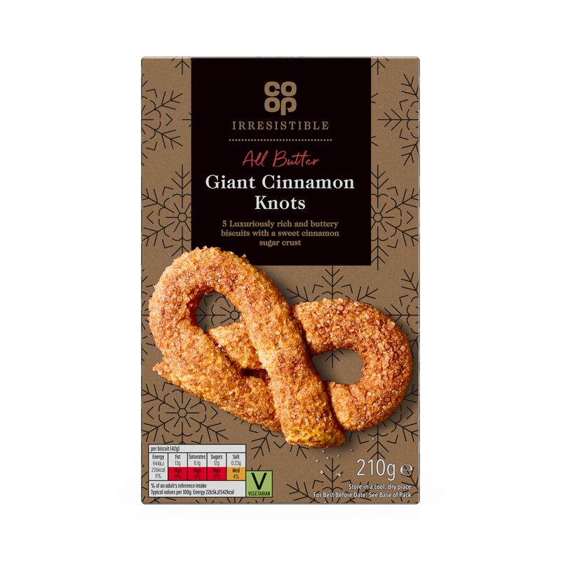 Co-op Irresistible 5 Giant Cinnamon Sugar Knots