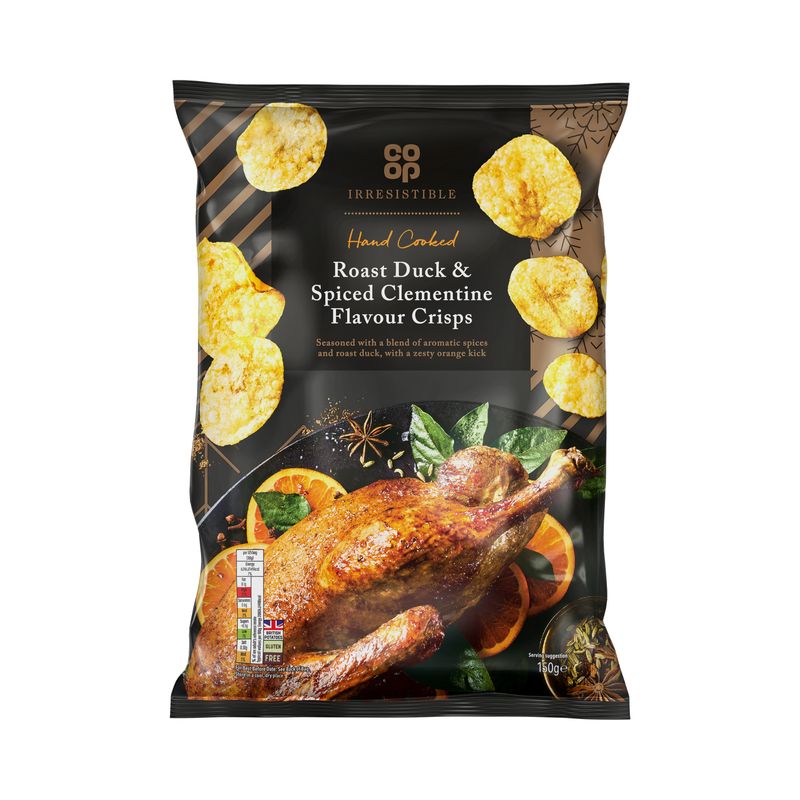 Co-op Irresistible Hand Cooked Duck & Clementine Crisps