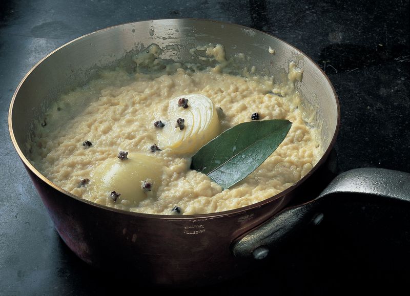 Making Bread Sauce By Hand