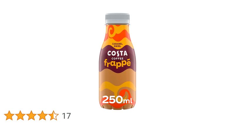 Costa Coffee Frappe Caramel Swirl Iced Coffee (£1.50)