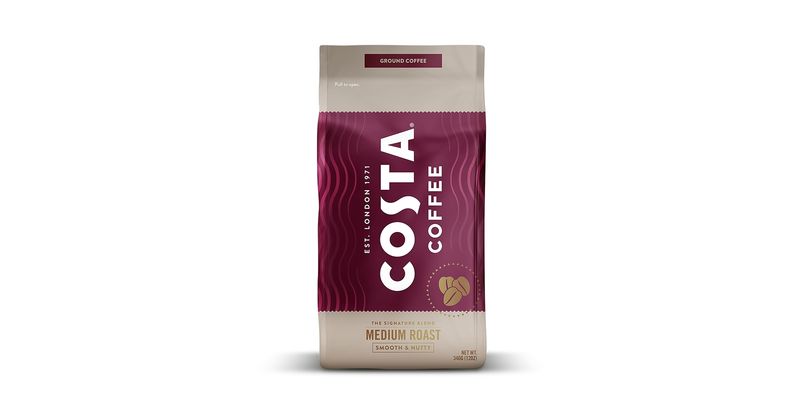 Costa Coffee Signature Medium Roast Blend Ground Coffee Beans (£4.00)