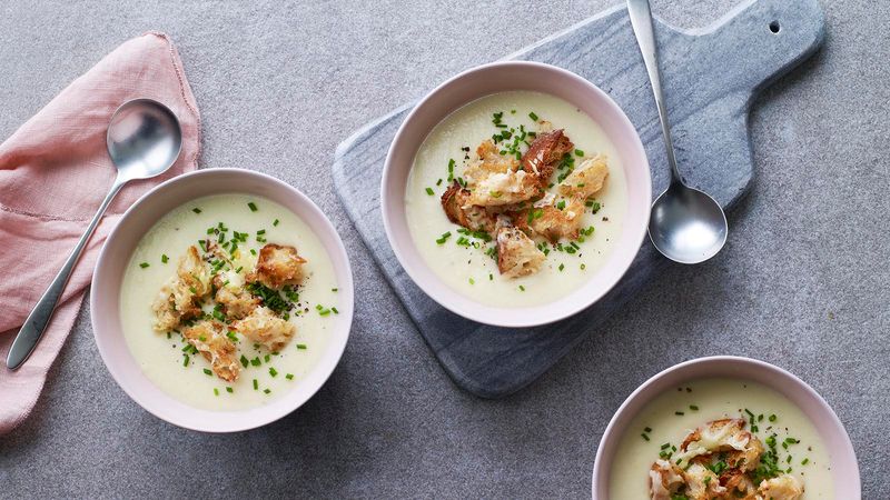 Cauliflower, Cheddar And Mustard Soup