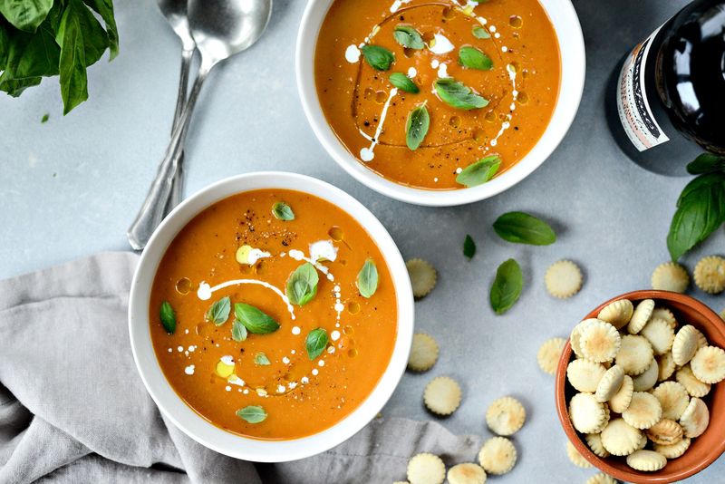 Roasted Pumpkin Soup With Garlic And Thyme