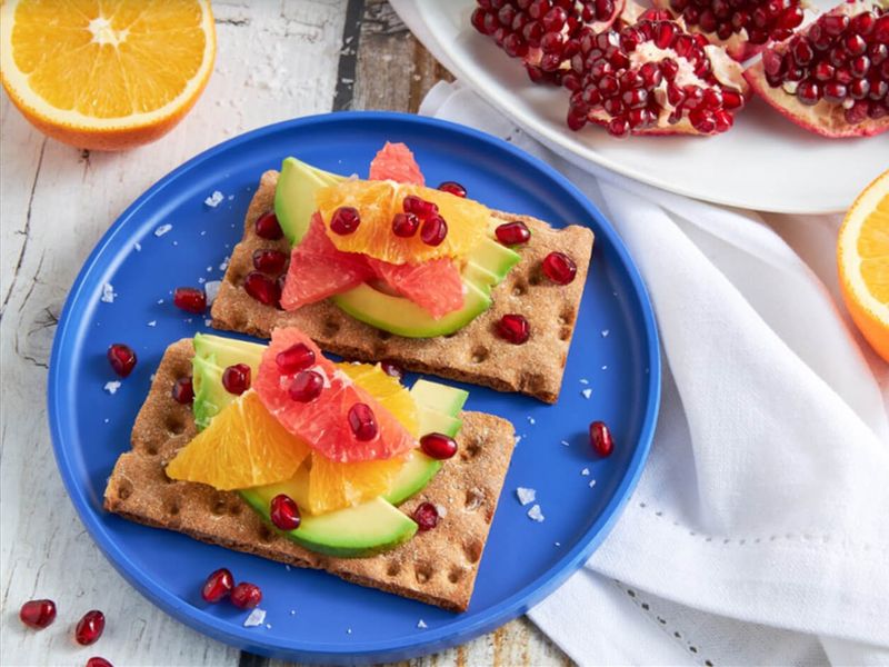 Avocado On Wholegrain Crispbread