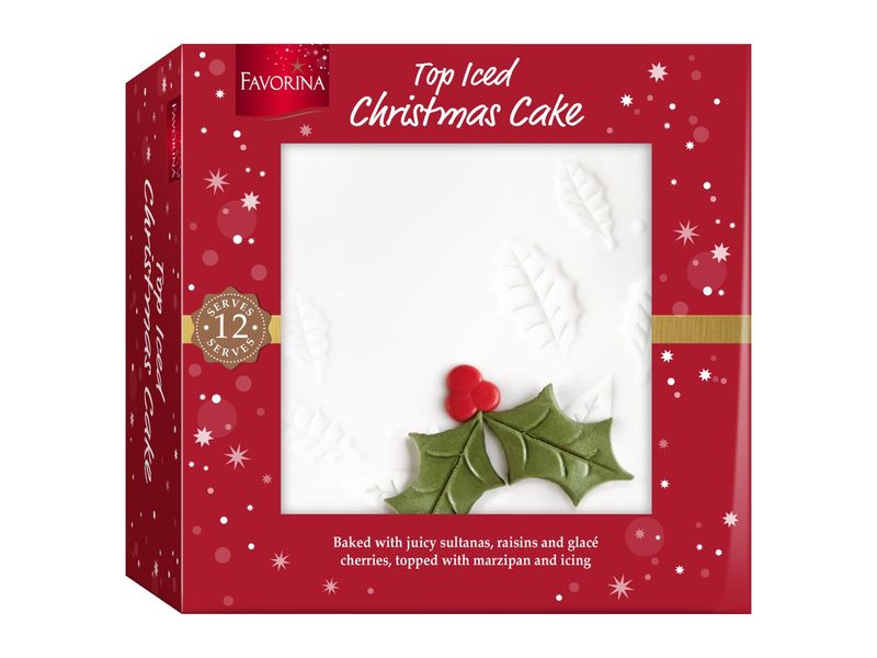 Favorina Top Iced Christmas Cake