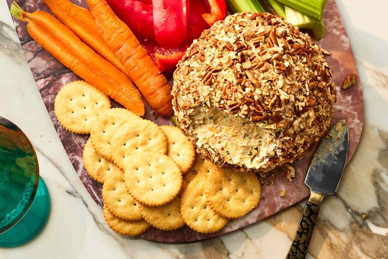 Cheese Ball With Crackers