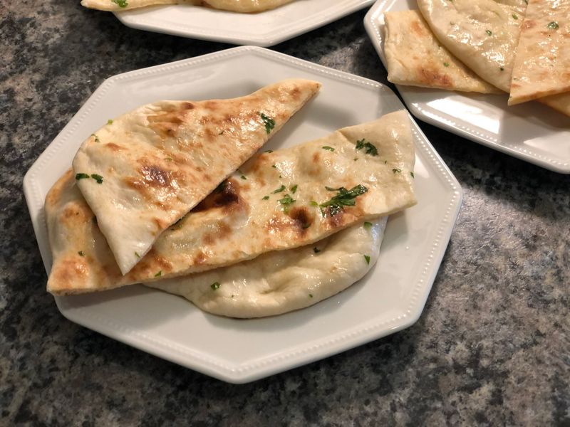 Naan Bread With Tandoori Dishes (India And Pakistan)