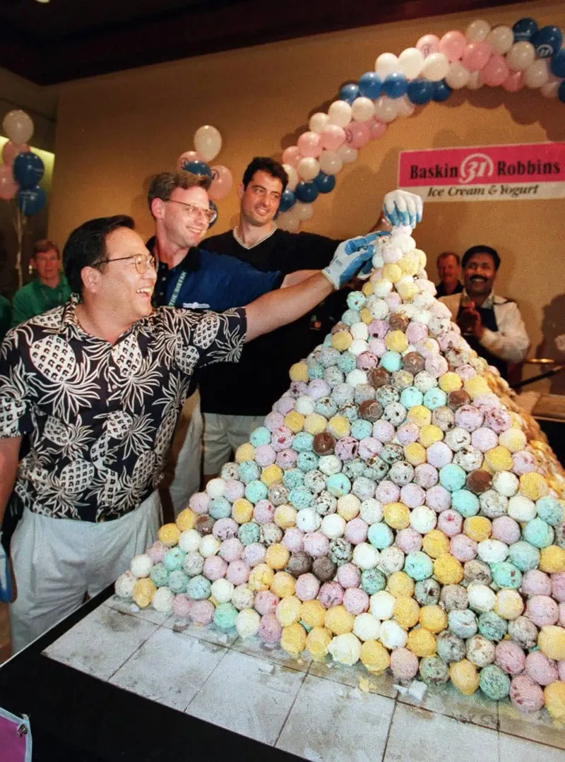 Largest Ice Cream Scoop Pyramid
