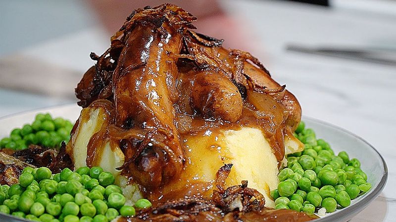 Sausage And Mash With Onion Gravy