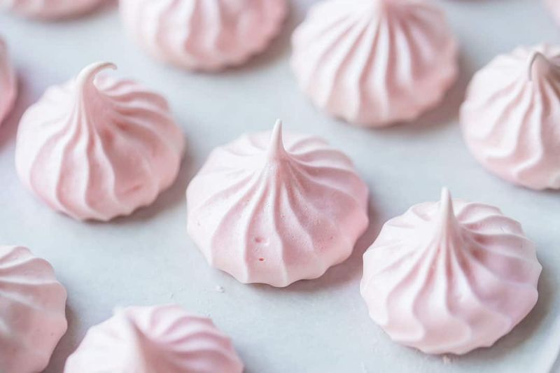Pink Cloud Meringues