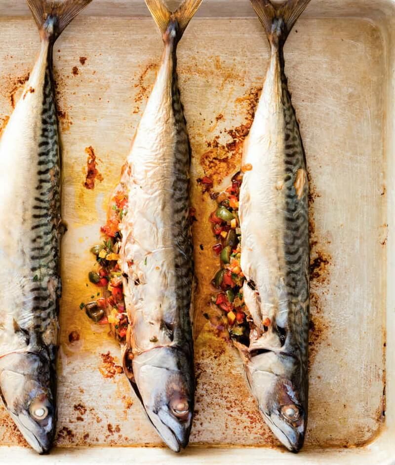 Baked Stuffed Mackerel