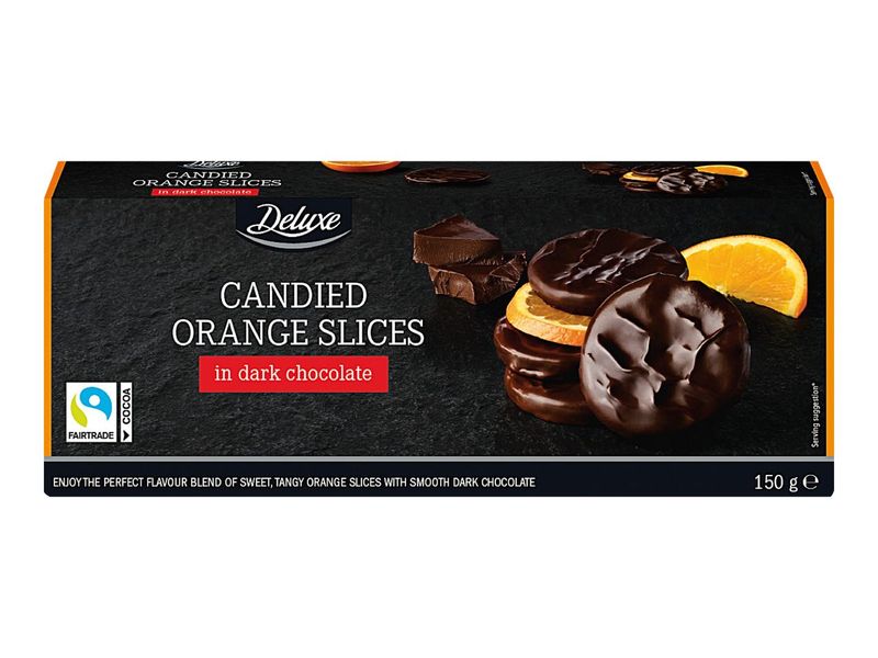 Deluxe Candied Orange Slices In Dark Chocolate