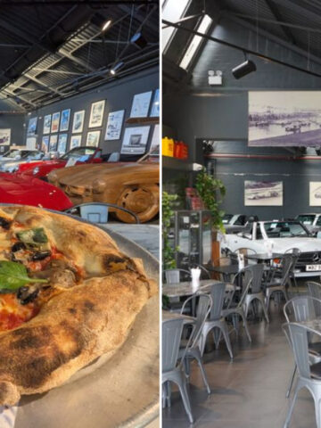 London’s 67 Sourdough Restaurant Is Where Cars And Pizza Meet