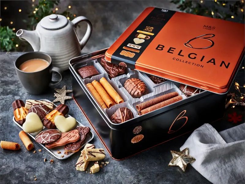 M&S Collection Belgian Chocolate Coated Biscuit Collection Tin