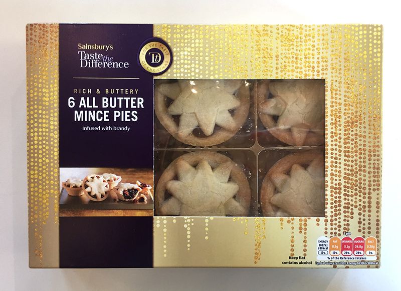 Sainsbury's Taste the Difference All Butter Mince Pies