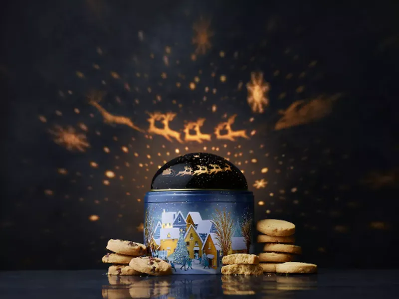 M&S Light-Up Tins Of Cookies