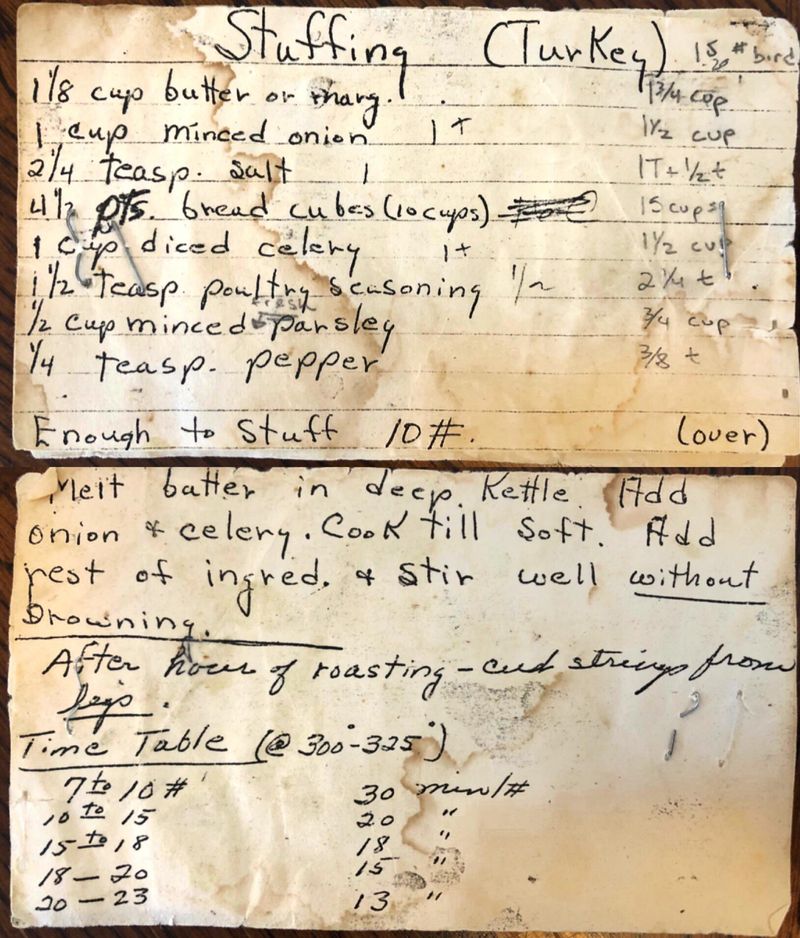 Recipe Cards And Handwritten Collections