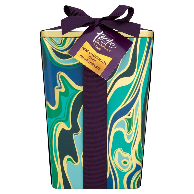 Sainsbury's Mini Chocolate Chip Shortbread Gift Tin