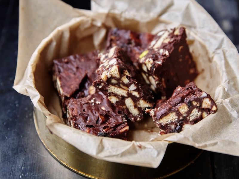 Chocolate Refrigerator Cake Squares