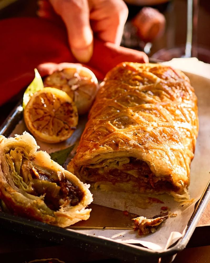 No.1 Mushroom, Malbec & Port Vegan Wellington