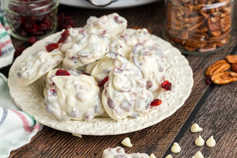 Cranberry And White Chocolate Biscuit Clusters