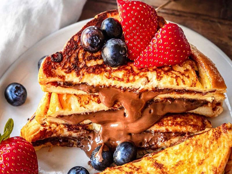 Nutella Filled French Toast