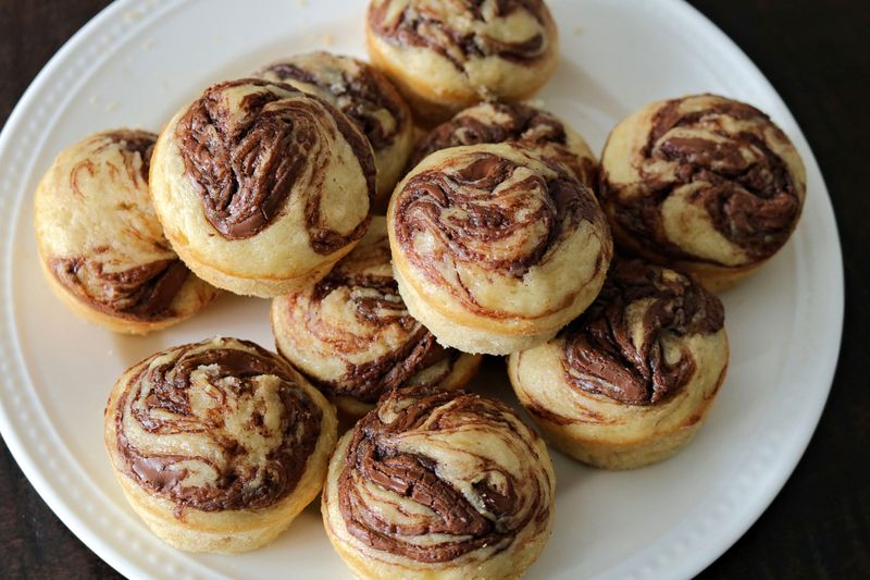 Nutella Swirl Muffins