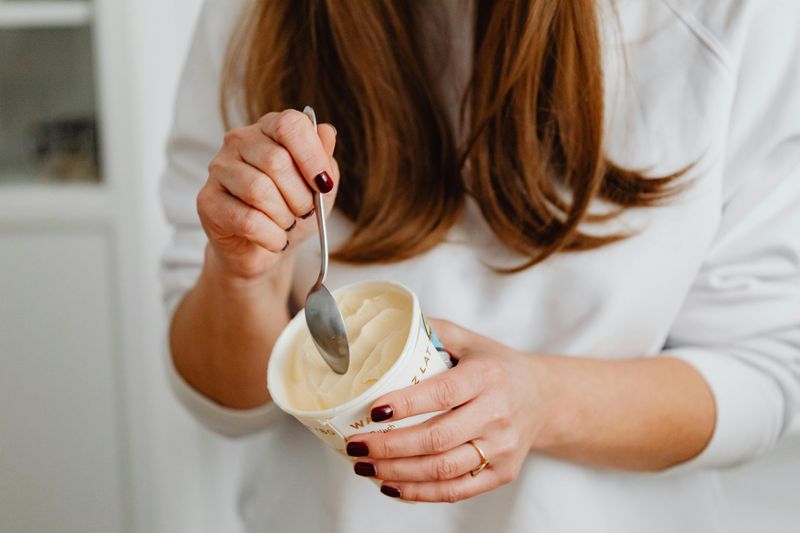 Eating Ice Cream Directly From The Tub Without Brain Freeze