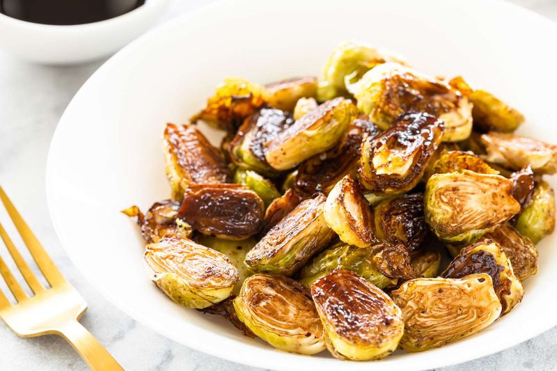Roasted Brussels Sprouts With Balsamic Glaze