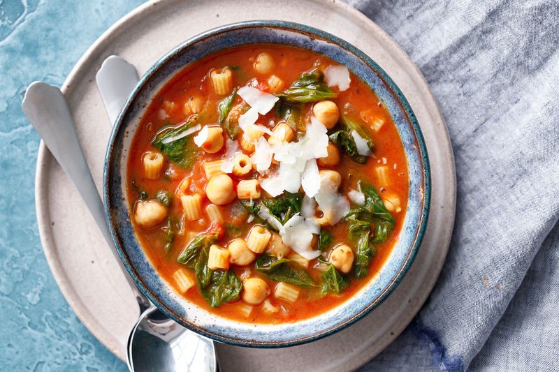 Chickpea Pasta Soup