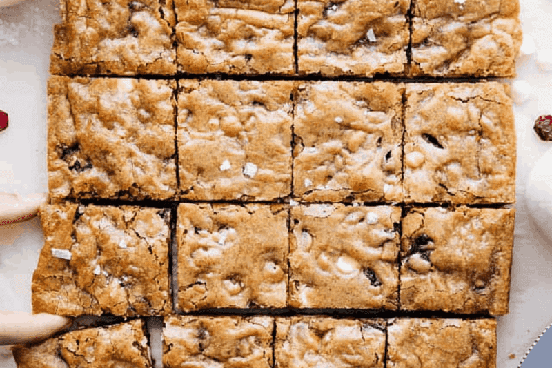 Cranberry White Chocolate Blondies