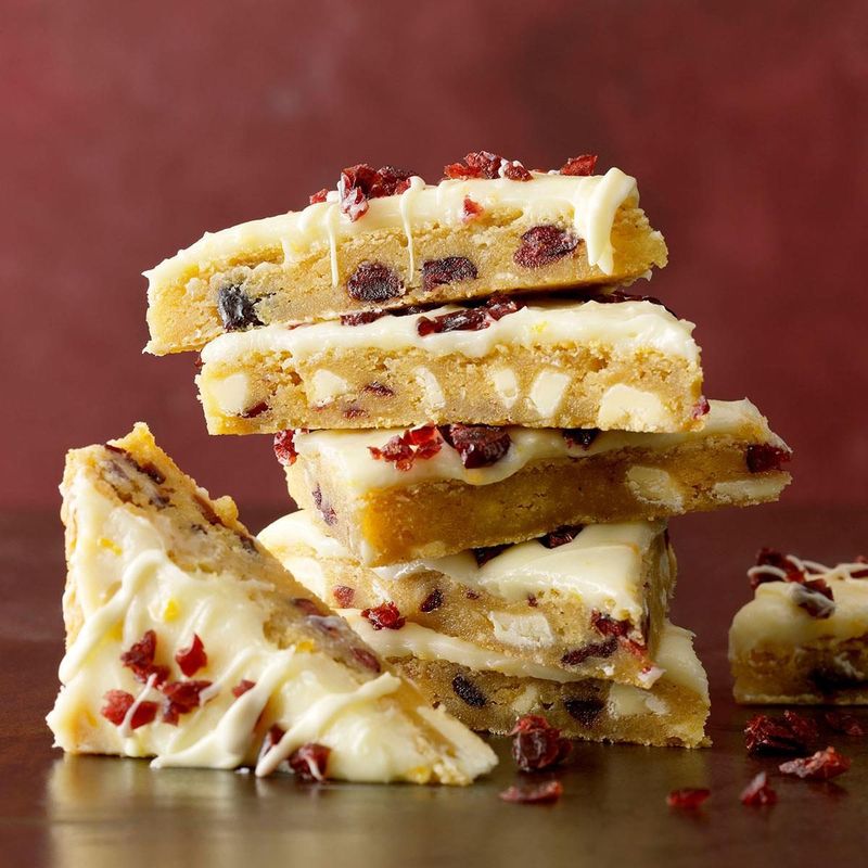 Cranberry And White Chocolate Blondies